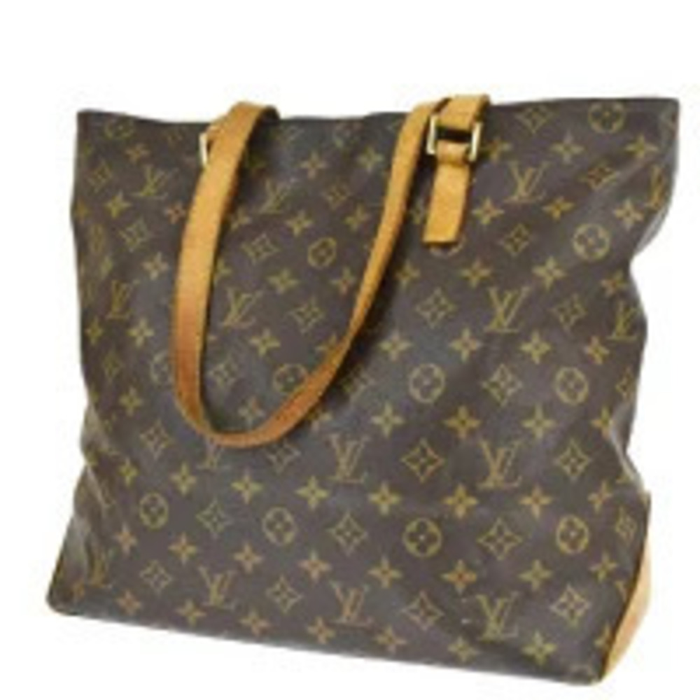 Louis Vuitton Cabas Mezzo Shoulder Bag Tote Monogram Leather